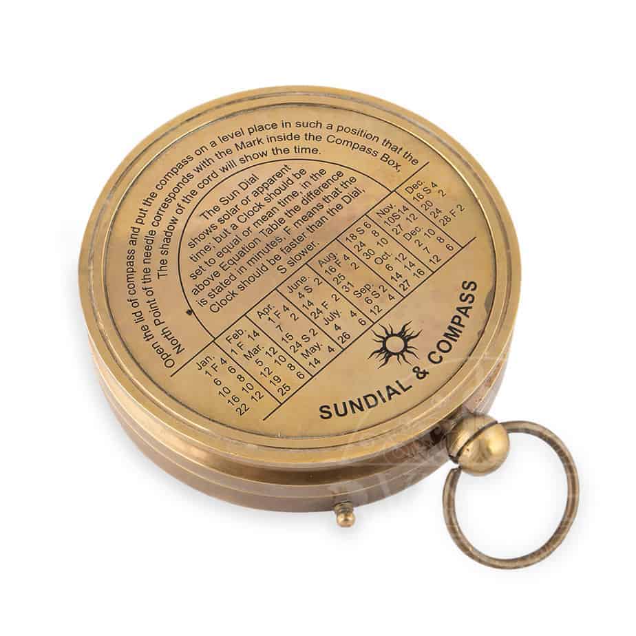 Australian 1930 Penny 70mm Portable Sundial Compass - Notbrand