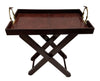 Stefano Butlers Tray With Stirrups - Dark Leather - Notbrand