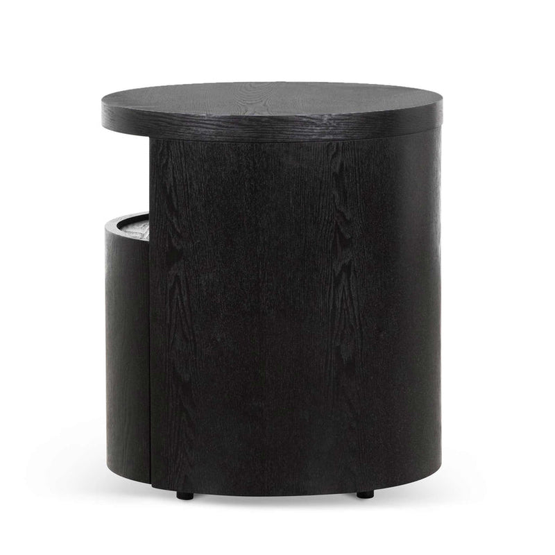 Svit Round Bedside Table - Black Mountain - Notbrand