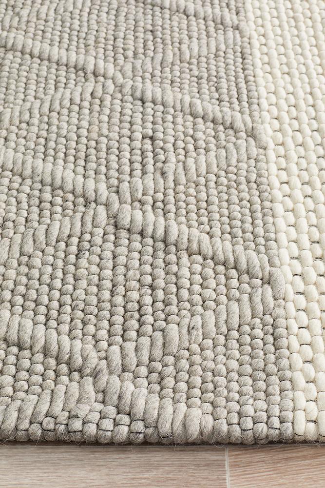 Studio Karlsson Wool Hatch Textured Rug - Notbrand