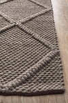 Studio Oberg Wool Diamond Rug Grey Brown - Notbrand
