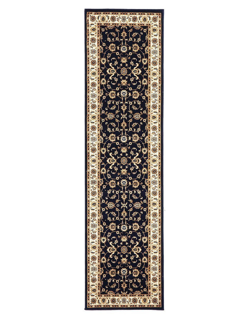 Sydney Collection Classic Rug Blue with Ivory Border - Notbrand