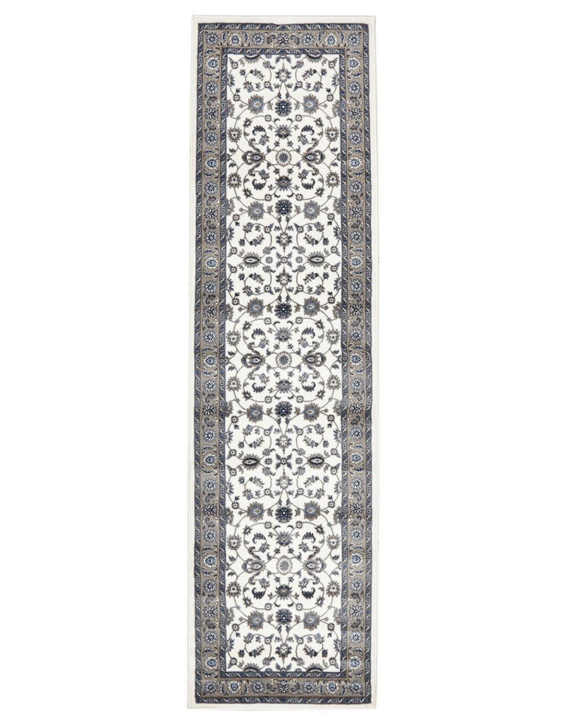 Sydney Collection Classic Rug White with Beige Border - Notbrand