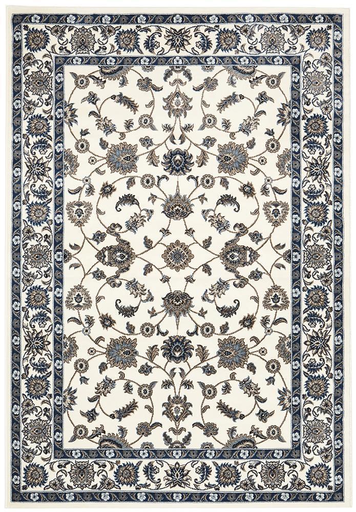 Sydney Collection Classic Rug White with White Border - Notbrand