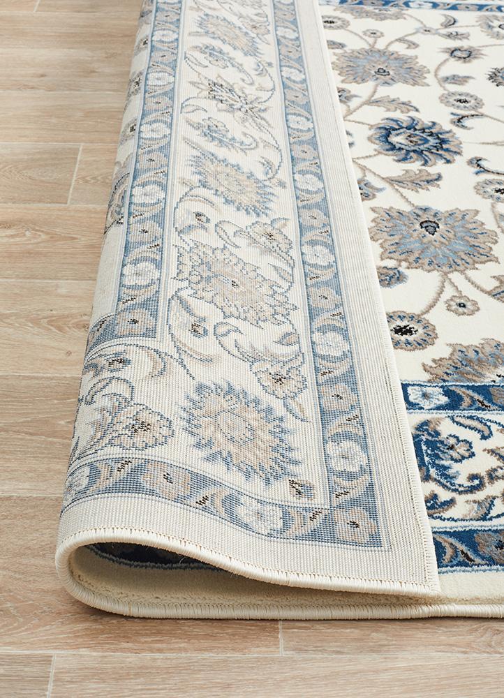 Sydney Collection Classic Rug White with White Border - Notbrand