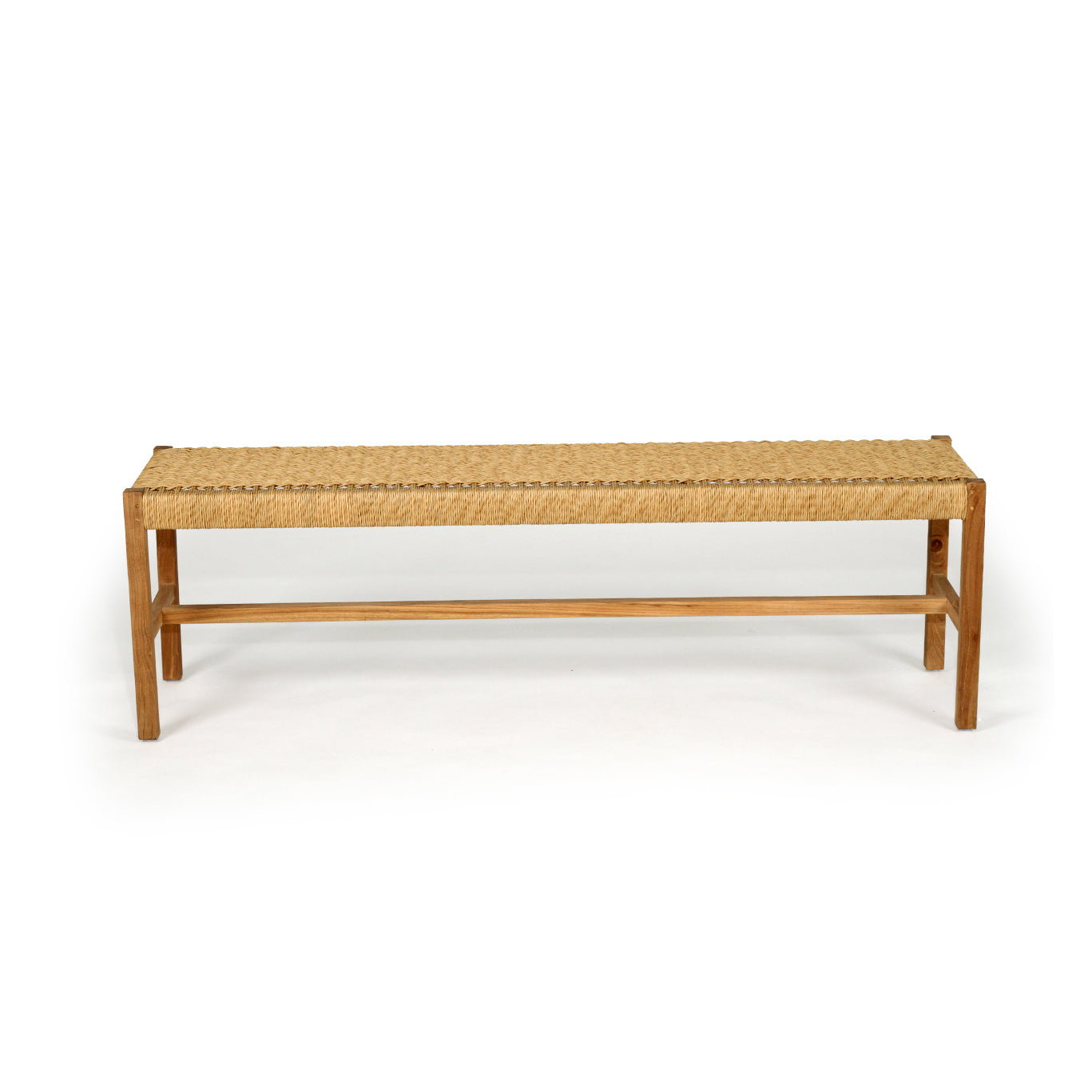 Samaira Close Weave Bench Seat – Sand - Notbrand
