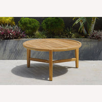Sarod Round Outdoor Coffee Table - 80cm - Notbrand