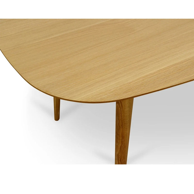 Natural Scandinavian Fixed Dining Table - 1.3m - Notbrand