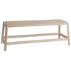 Selby Natural Woven Rattan Bench - Notbrand