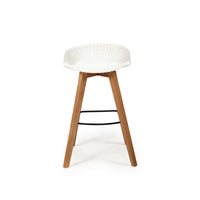 Set of 2 Kalina Outdoor Backless Counter Stool – White - Notbrand