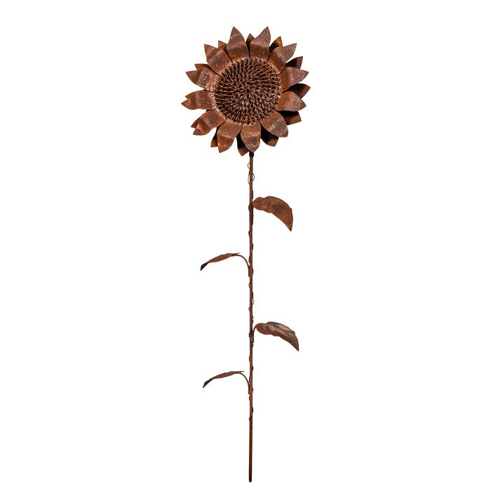 Set of 2 Stake Sunflower Rust - Large - NotBrand