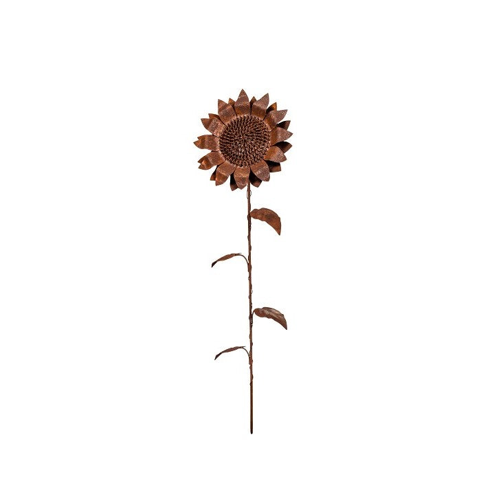 Set of 2 Stake Sunflower Rust - Small - NotBrand