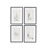 Set of 4 Steeple Buildings Framed Prints Wall Art - Notbrand