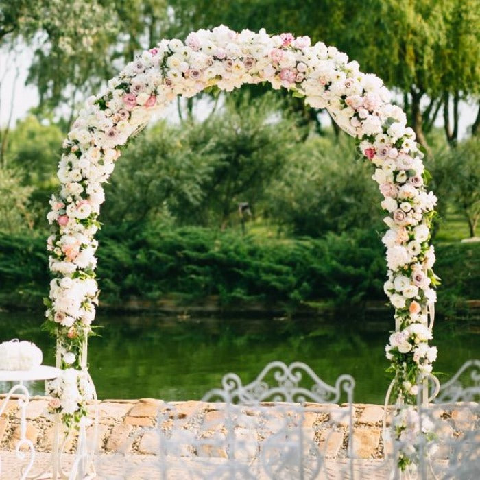 Simplicity Wedding Flower Arch - White - Notbrand