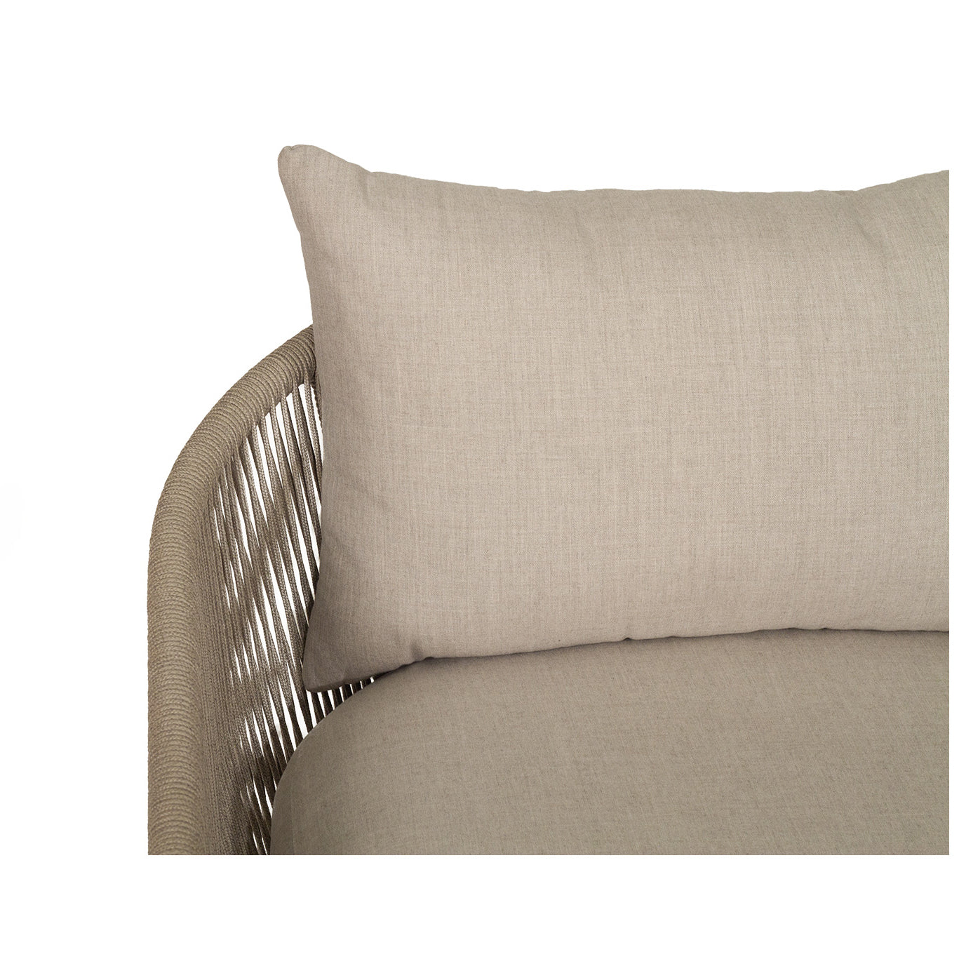 Sinopia 1 Seater Outdoor Sofa - Light Grey - Notbrand