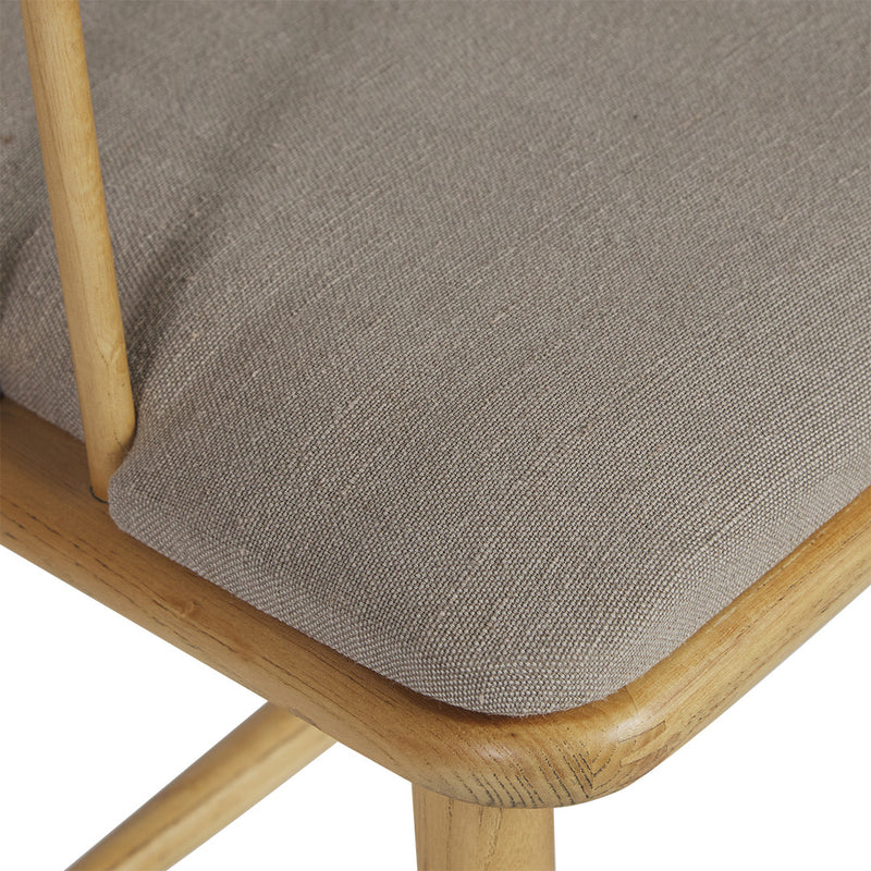 Sloane Oak Frame Spindle Chair - Natural - Notbrand