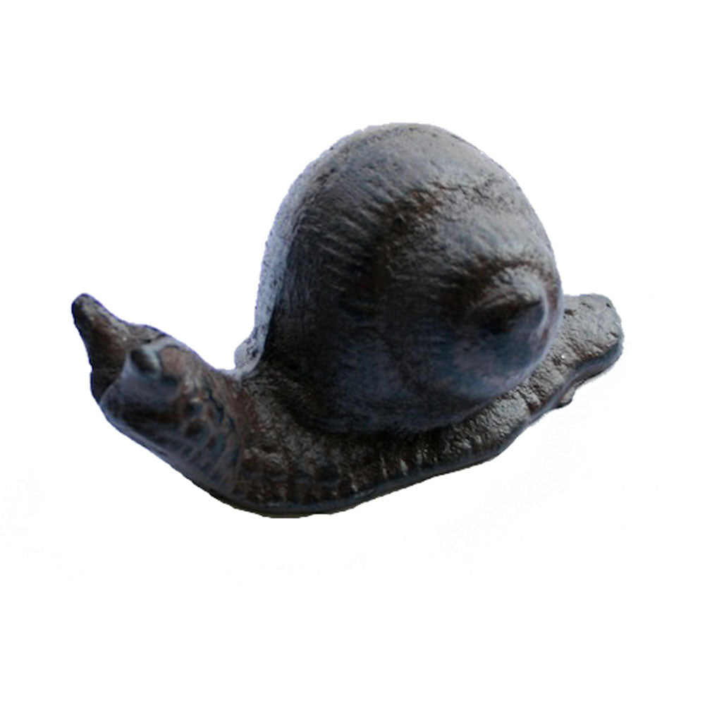 Cast Iron Snail Figurine Garden Decor - Antique Black - Notbrand