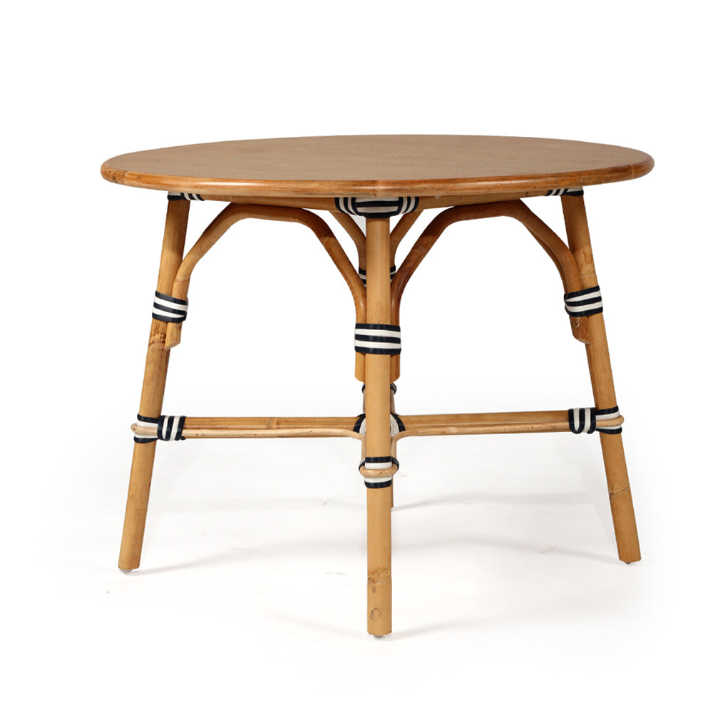 Solace Rattan Game Table - Navy - Notbrand