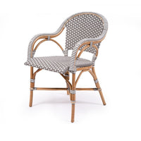 Solace Rattan Frame Arm Chair – Fog - Notbrand