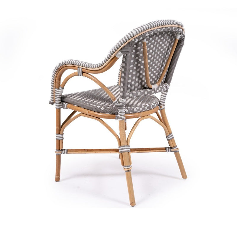 Solace Rattan Frame Arm Chair – Fog - Notbrand