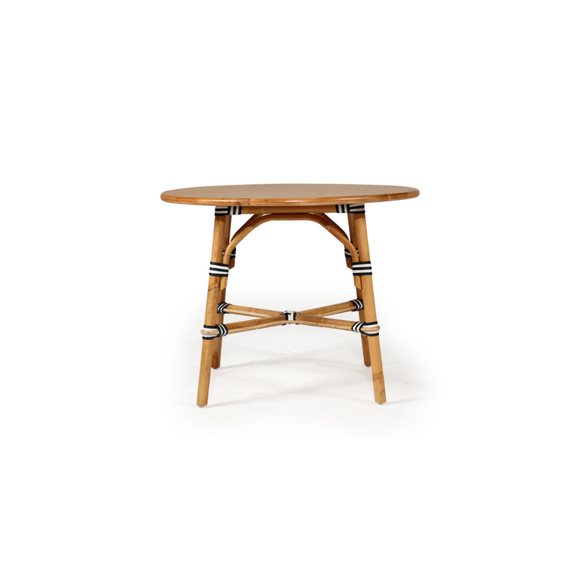 Solace Rattan Game Table - Navy - Notbrand