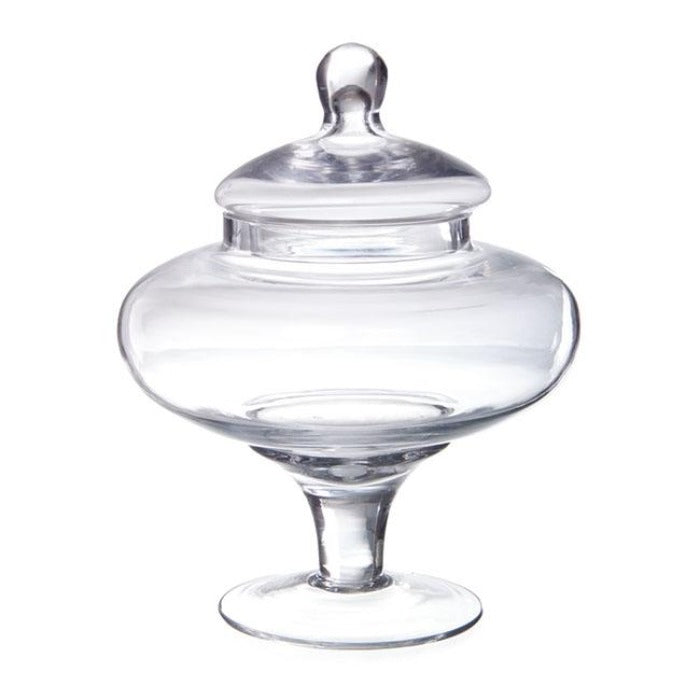 Squat Glass Candy Jar with Lid - Clear - Notbrand