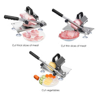 Stainless Steel Manual Frozen Meat Slicer - 18/10 - Notbrand