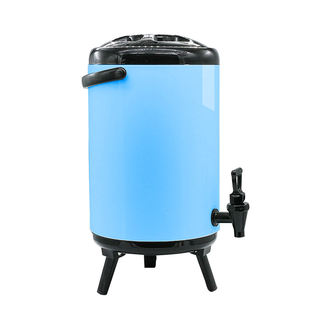 Stainless Steel Milk Tea Barrel With Faucet - Blue - Notbrand
