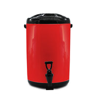 Stainless Steel Milk Tea Barrel With Faucet - Red - Notbrand