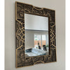 Stedhek Wooden Mandala Mirror - Black/Gold - Notbrand