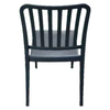 Stockholm Set of 2 Outdoor Resin Frame Chair - Black - Notbrand