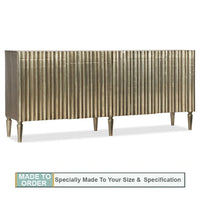 Stylish German Silver Accent Sideboard - Notbrand