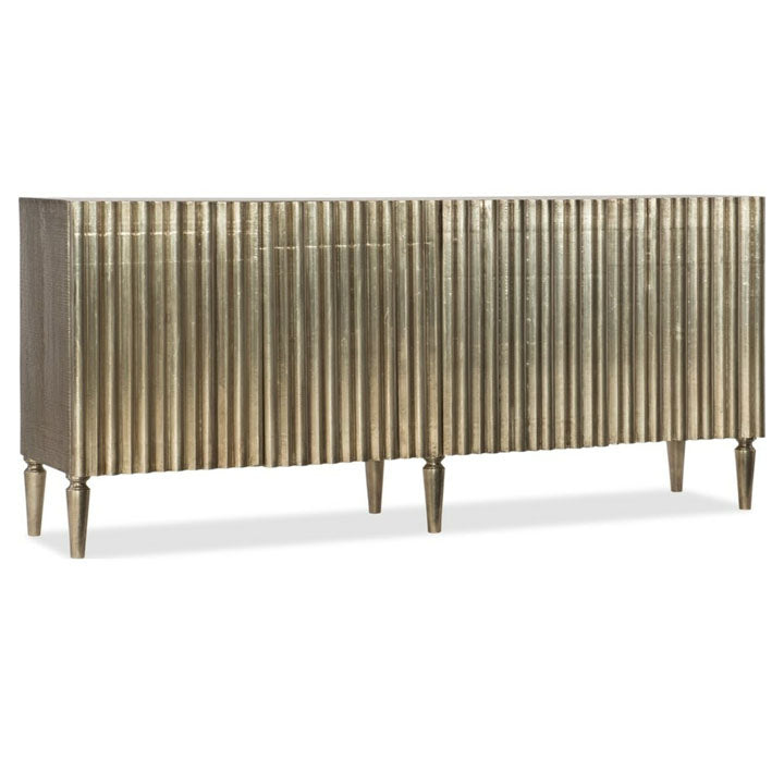 Stylish German Silver Accent Sideboard - Notbrand