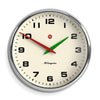 Newgate Superstore Wall Clock Alpha Dial - Chrome - Notbrand