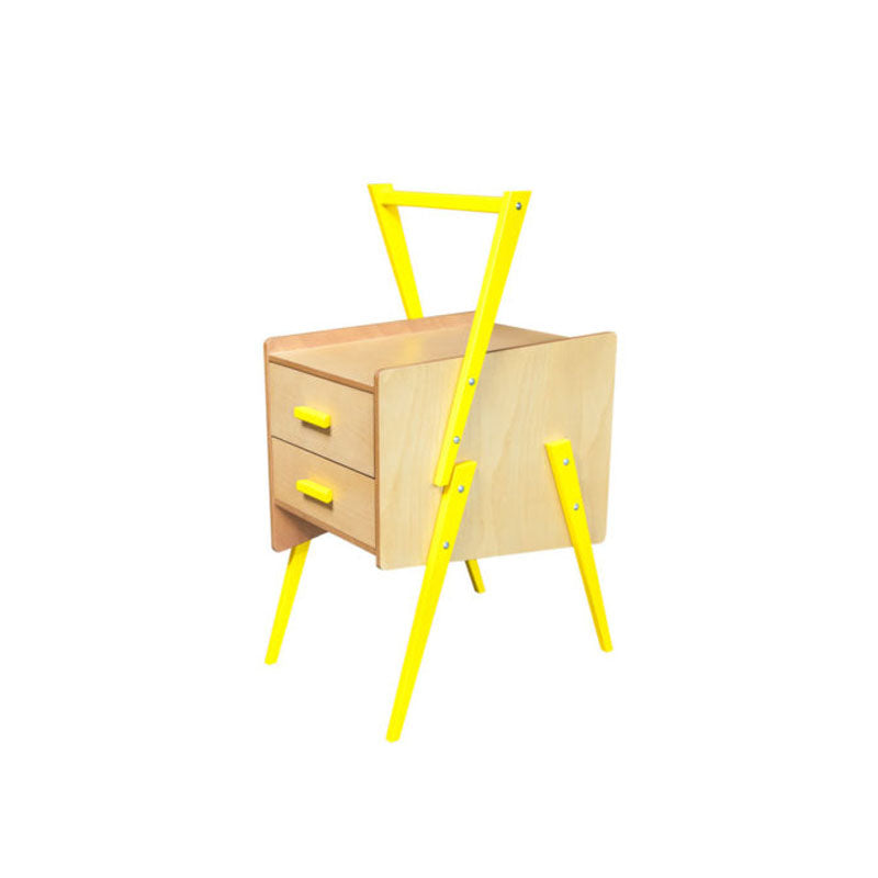 Set of 2 Yellow Swing End Tables - Notbrand