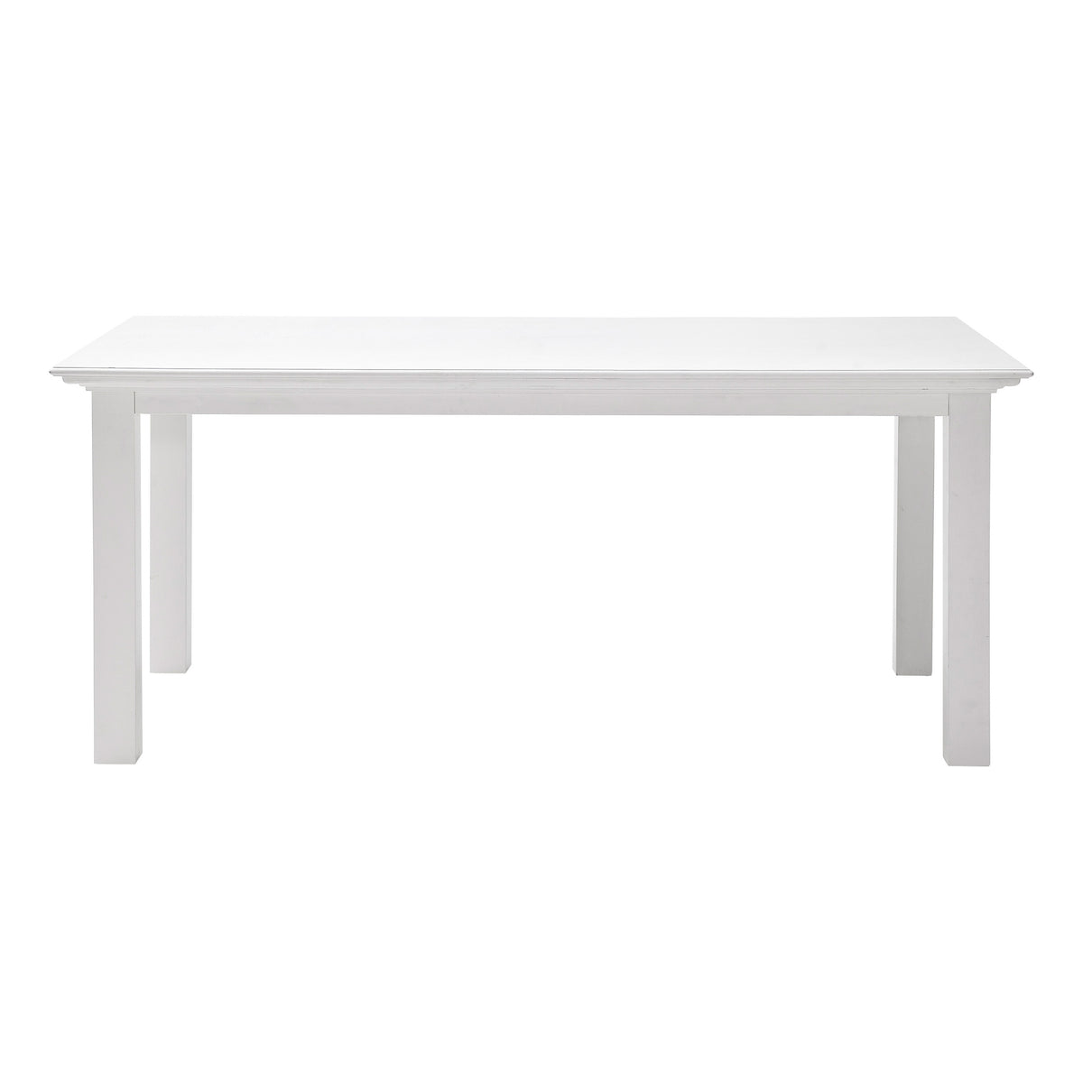 Halifax Timber Dining Table Classic White - Notbrand