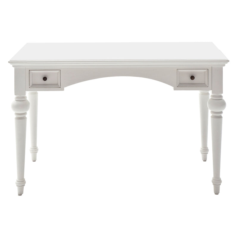 Provence Timber Secretary Desk with Hutch - Classic White - Notbrand