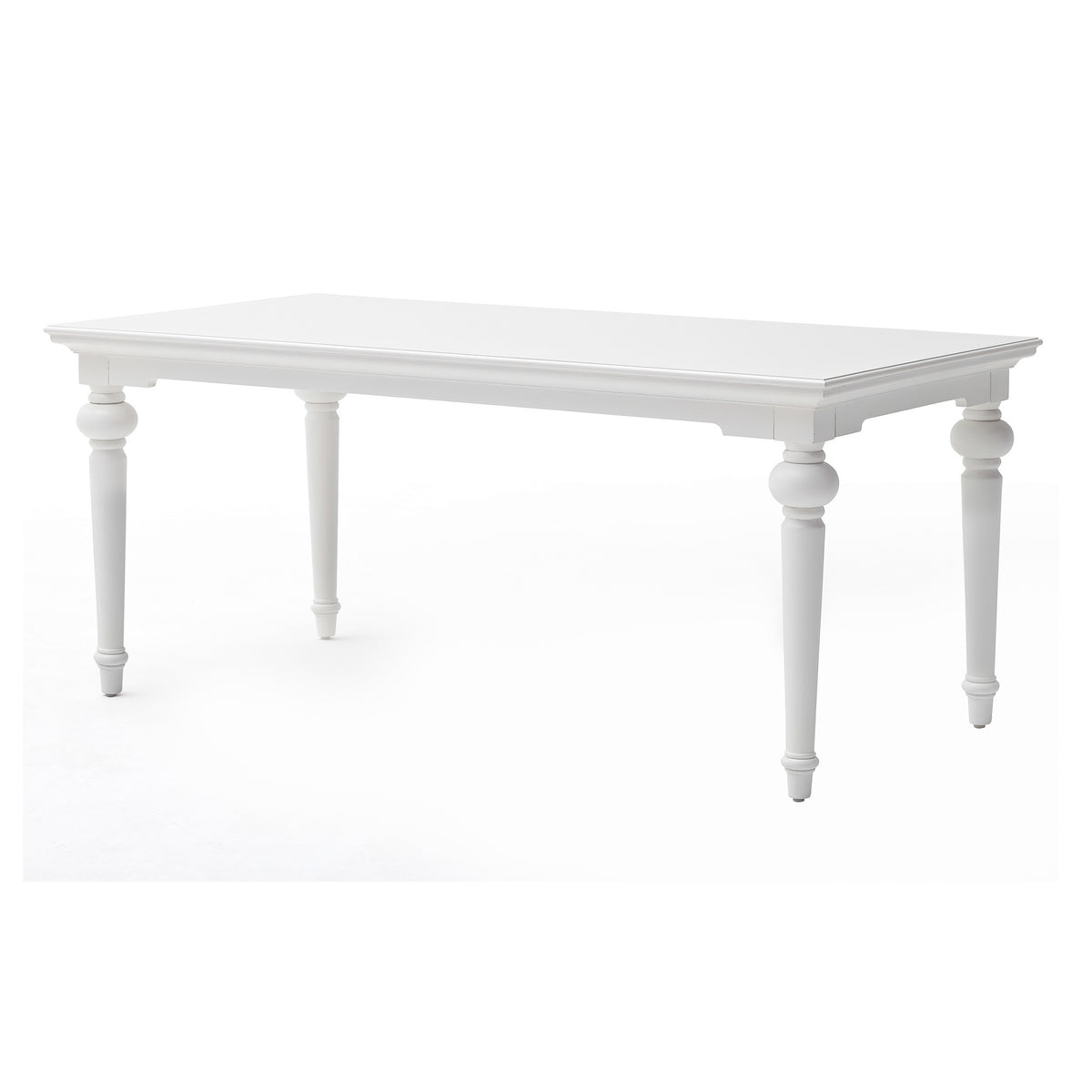 Provence Timber Dining Table - Classic White - Notbrand