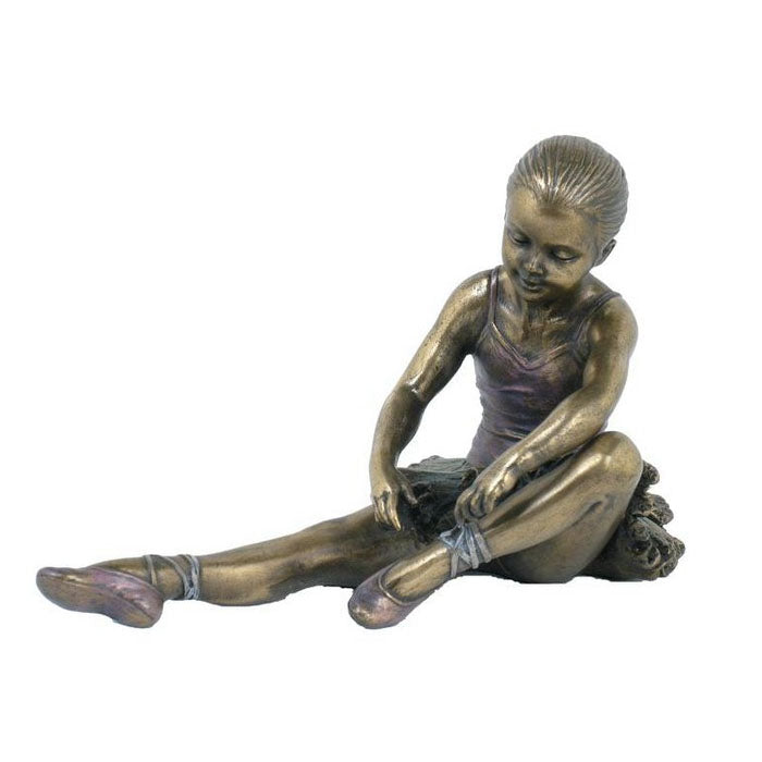 Taking Off Shoes Bronze Figurine - Notbrand