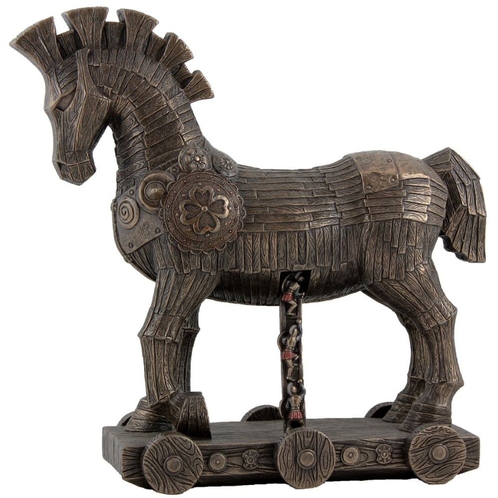The Trojan Horse Bronze Figurine - Notbrand