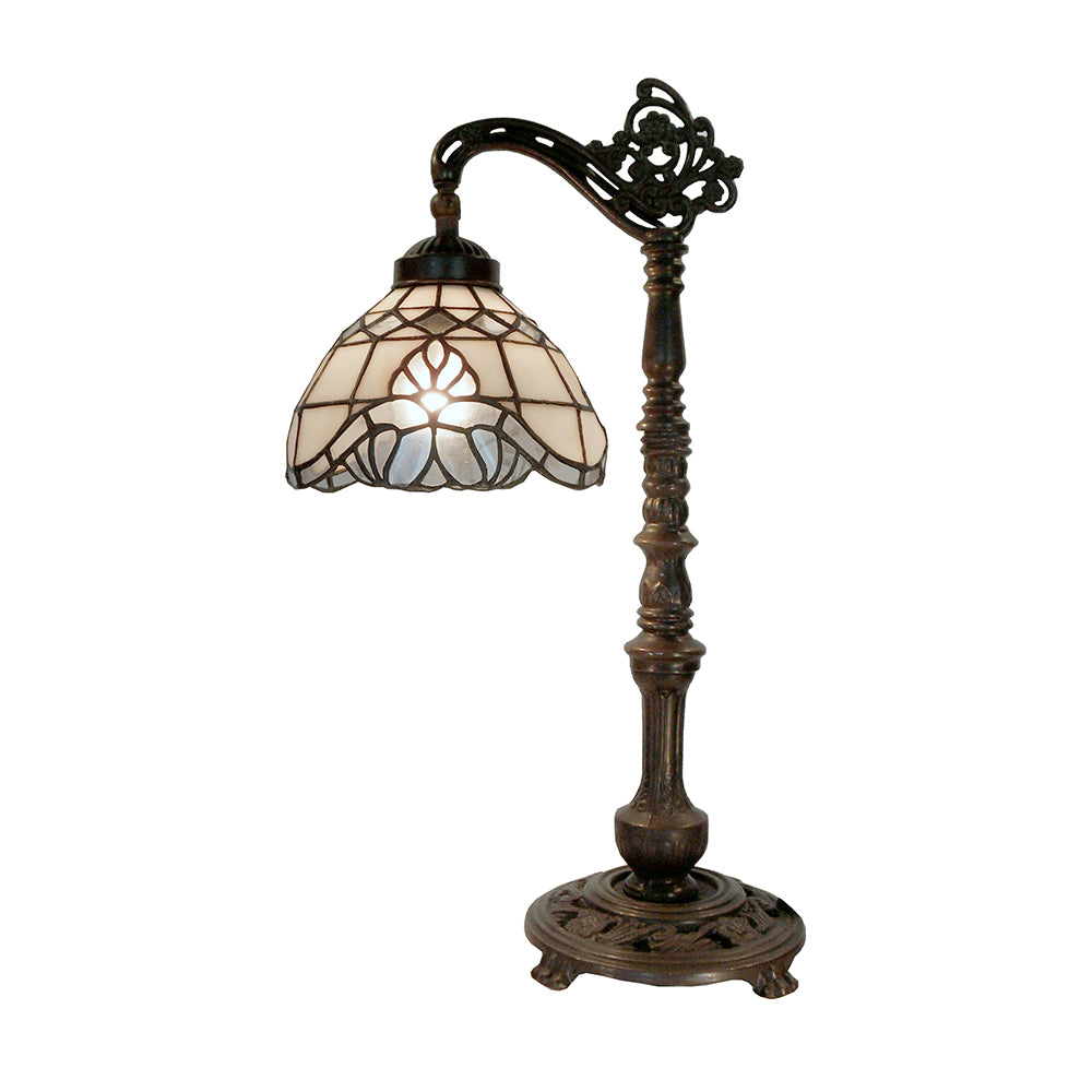 Maion Tiffany Style Table Lamp - Ivory - Notbrand