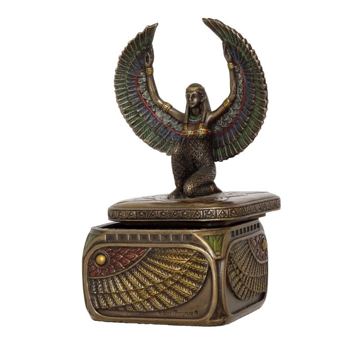 Isis Trinket Box Bronze Figurine - Notbrand