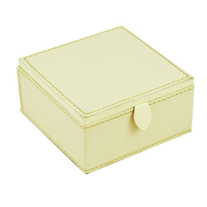 Vyn Off White Leather Travel Jewellery Box - Notbrand
