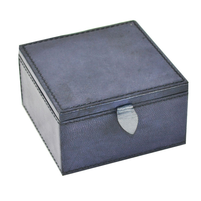 Vyn Blue Leather Travel Jewellery Box - Notbrand