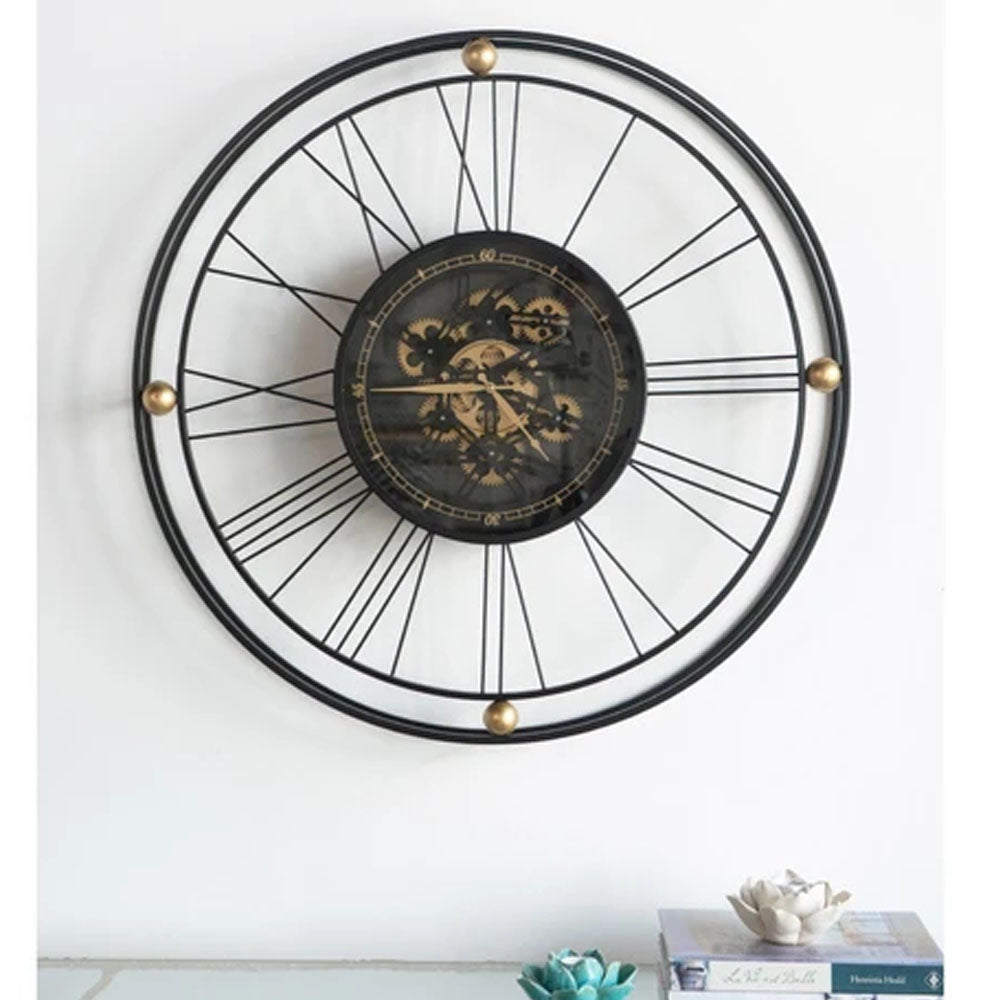 Traveler Wall Clock With Moving 3d Mechanism - Notbrand