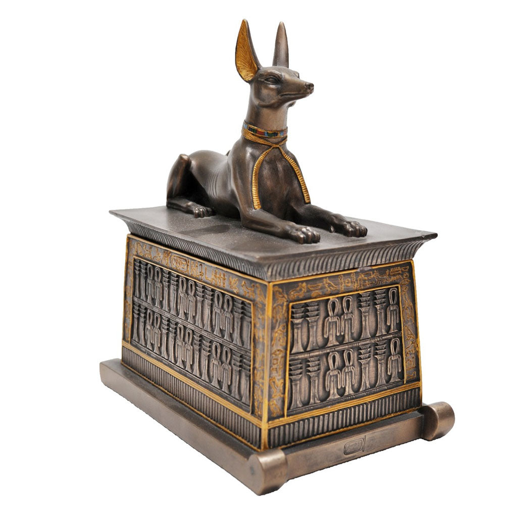 Anubis Trinket Box Bronze Figurine - Small - Notbrand