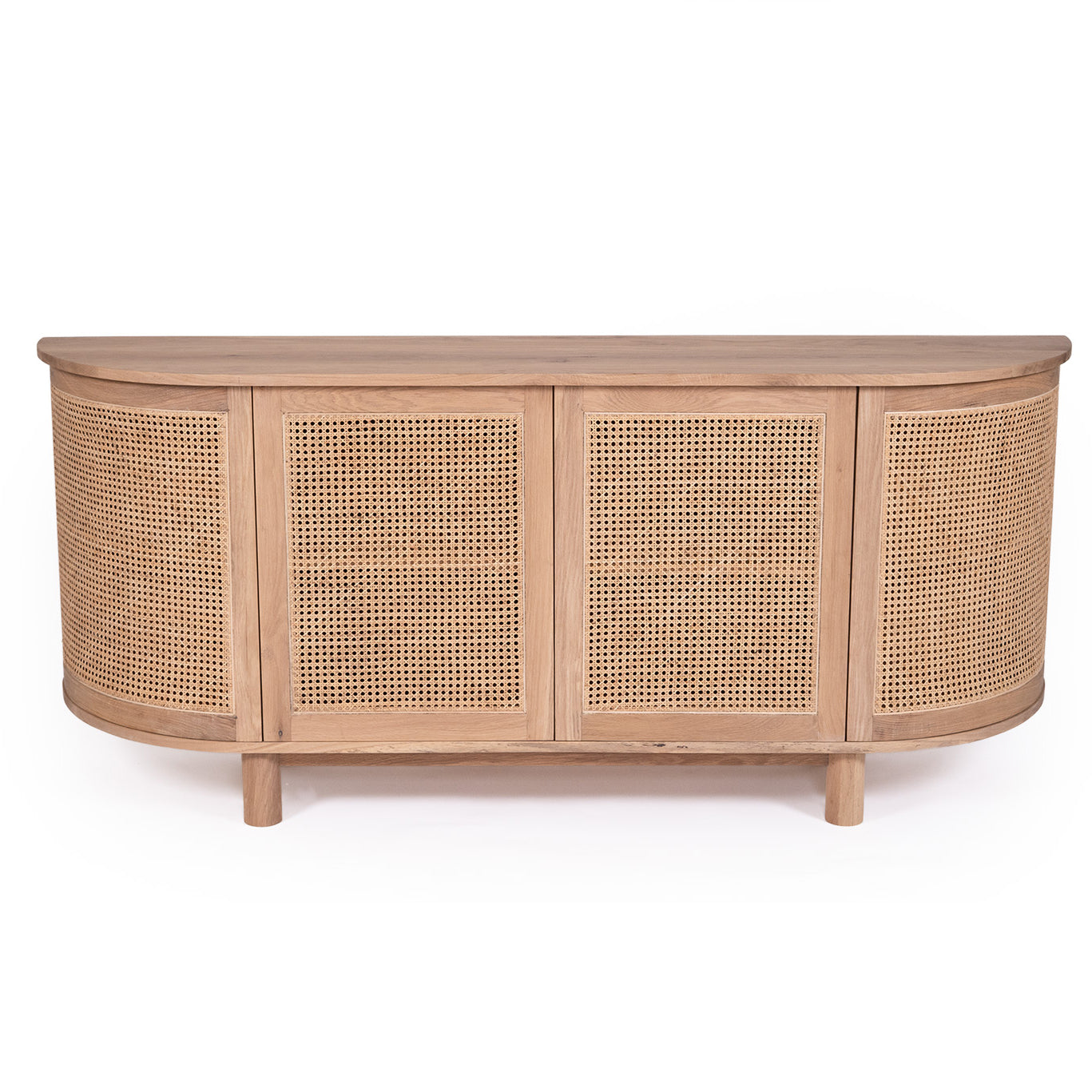 Tropical Springs Rounded End Four Door Sideboard - Notbrand