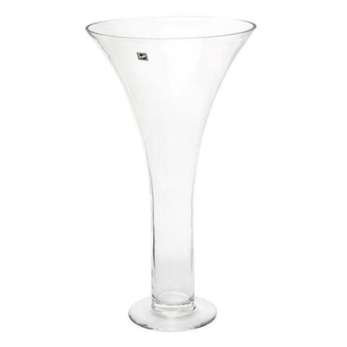 Trumpet Glass Vase Tall - Clear - Notbrand