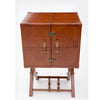 Turilla Bar Cabinet With Stand Tan Leather - Notbrand
