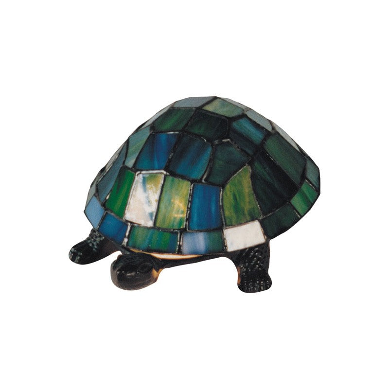 Turtle Statue Tiffany Style Table Lamp - Green - Notbrand